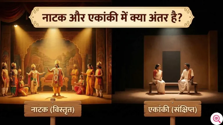 natak aur ekanki mein kya antar hai